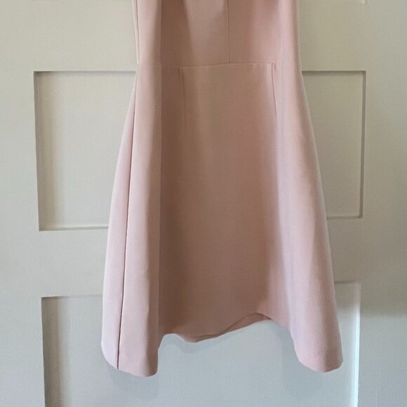 Light pink dress size 0 - lovely black lace detail on back LIKE NEW - Picture 3 of 5